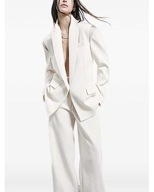 Patrizia Pepe Oversized Cut-Out Blazer - White