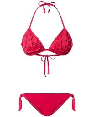 Twinset Embroidered Bikini - Pink