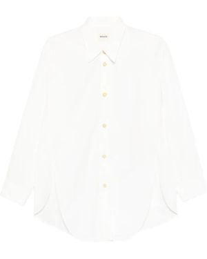 KHAITE Goya Button Shirt - White