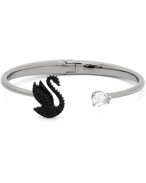 Swarovski Bracciale Rigido Con Motivo Swan - Bianco