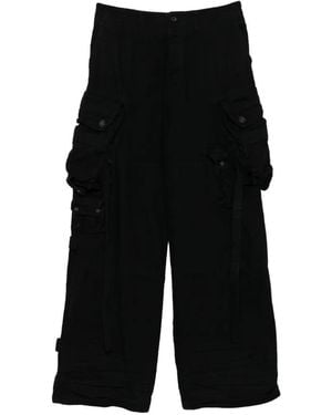 Julius Cargo Pocket Trousers - Black