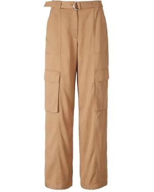 Jonathan Simkhai Belted Cargo Trousers - Natural