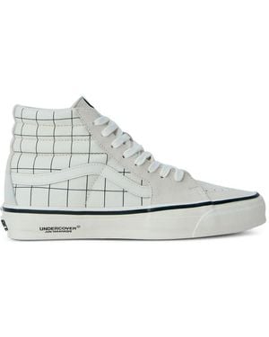 Vans X Undercover Grid-Pattern High-Top Sneakers - White