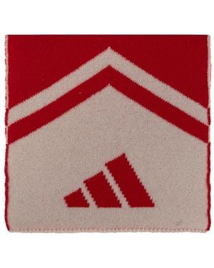 adidas X Arte Antwerp Logo-Intarsia Scarf - Red