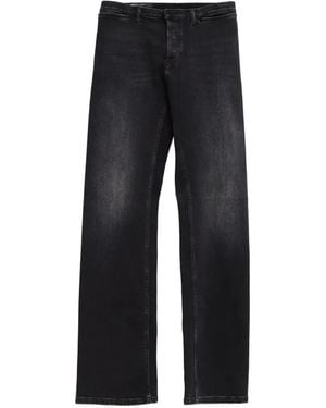 Gucci Faded Straight-Leg Jeans - Black