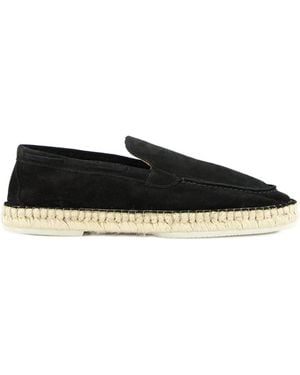 Aurélien Beachside Loafers Suede Espadrilles - Black