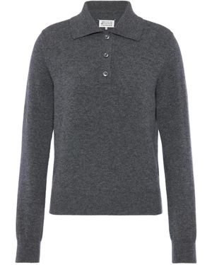 Maison Margiela Buttoned Collar Waistcoat - Grey