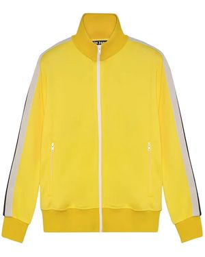 Palm Angels Trainingsjack Met Gestreept Detail - Geel