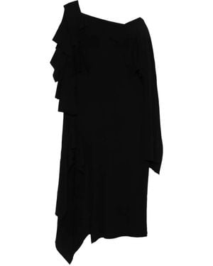 Yohji Yamamoto Abito Con Ruches - Nero
