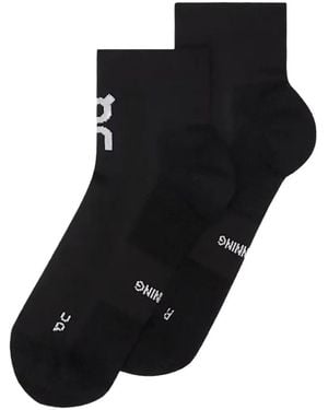 On Shoes Core Run Mid Socks - Black