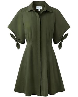 Tanya Taylor Corinna Tie-Cuff Dress - Green
