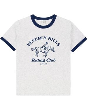 Sporty & Rich Graphic Ringer T-Shirt - White