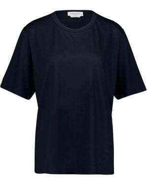 Gabriela Hearst Kirby Short-Sleeve Crew-Neck Cashmere T-Shirt - Blue