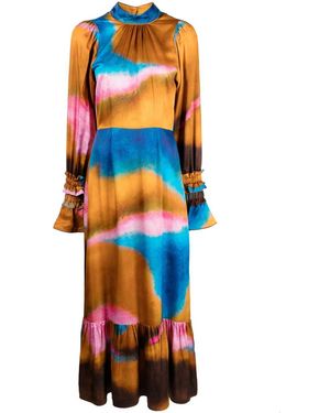 Helmstedt Alina Abstract-Pattern Print Dress - Orange