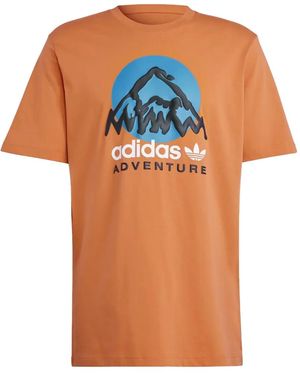 adidas T-Shirt Adventure Mountain Earth Day - Orange