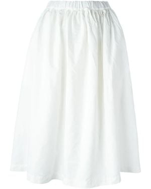 Comme des Garçons Jupe Plissée - Blanc