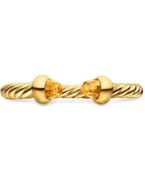 David Yurman Micro Cablespira Flex Open Ring - Metallic