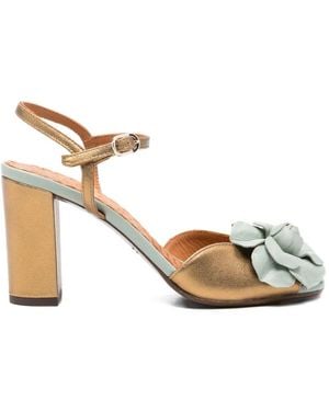 Chie Mihara Biuty Ankle-Strap Sandals - Metallic