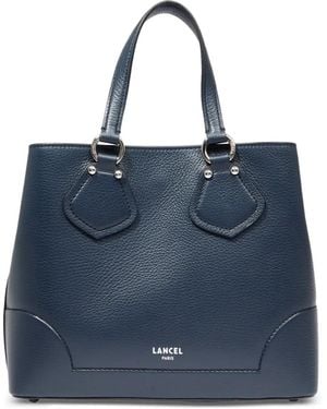 Lancel Neo Izy Leather Tote Bag - Blue