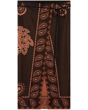 Alanui Wild Wonder Skirt - Brown