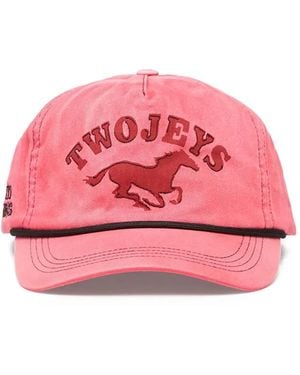 Twojeys Baseballkappe Mit Ausgeblichenem Print - Pink