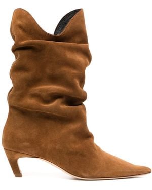 Rejina Pyo 60Mm Slouchy Boots - Brown