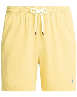 Polo Ralph Lauren Zwembroek Met Borduurwerk En Trekkoord - Geel
