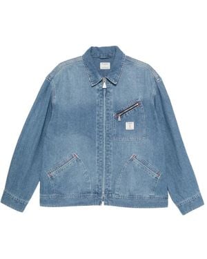 Roy Rogers Zip Denim Jacket - Blue