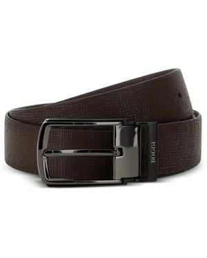 BOGGI Reversible Leather Belt - Brown