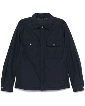 Canali ポインテッドカラー ジャケット - ブルー