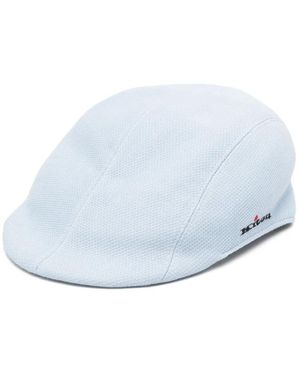 Kiton ピケ キャップ - ホワイト