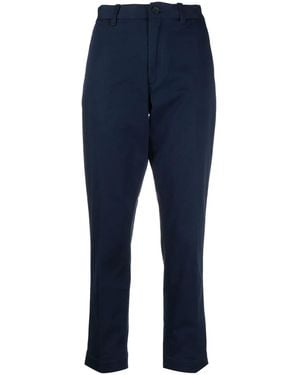 Polo Ralph Lauren High-Waisted Stretch Twill Trousers - Blue