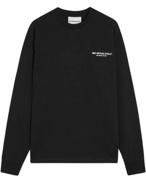 MKI Miyuki-Zoku Design Studio Logo-Print Sweatshirt - Black
