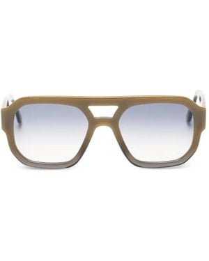 Andy Wolf Dandelion Geometric-Frame Sunglasses - Green