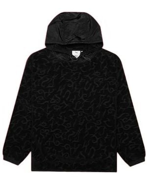 PUMA X Aries Logo-Jacquard Hoodie - Black