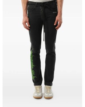 Off-White c/o Virgil Abloh E.M Slim-Fit Jeans - Black