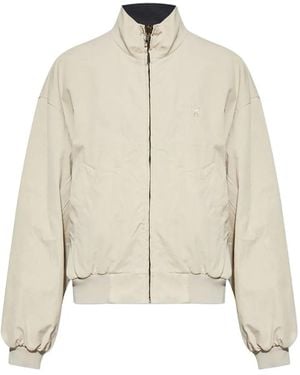 Balenciaga Reversible Jacket With Stand-Up Collar - Natural