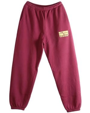 Willy Chavarria Buffalo Logo-Print Track Pants - Red