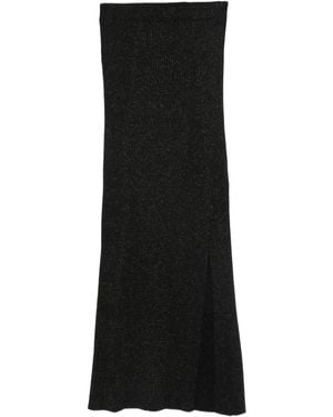 Twinset Slit Midi Skirt - Black