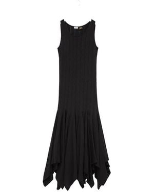 Loewe Cotton Long Dress - Black