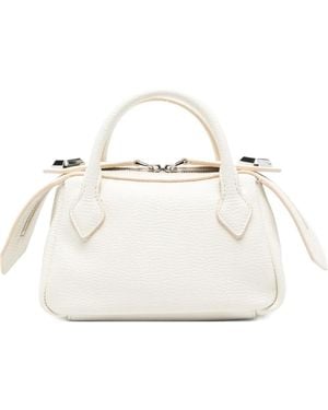 MINOBOSSI Mini Alice Leather Tote Bag - White