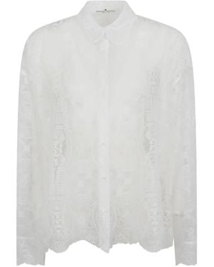 Ermanno Scervino Embroidered Lace Shirt - White