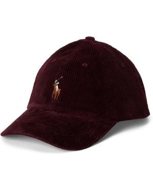 Polo Ralph Lauren Corduroy Baseball Cap - Red