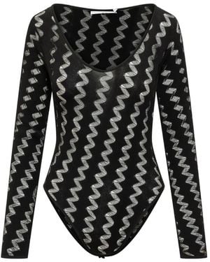 IRO Zigzag V-Neck Body - Black