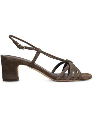 Julie Dee Knotted Strappy Sandals - Brown