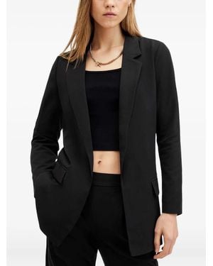 AllSaints Aleida Single-Breasted Blazer - Black