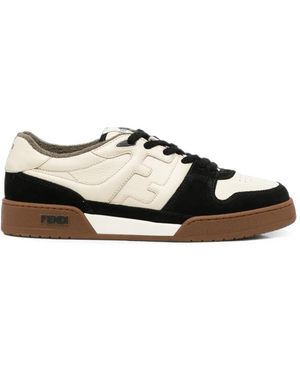 Fendi Sneakers Con Logo - Bianco