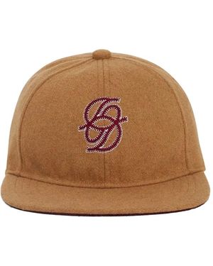 Drole de Monsieur Embroidered Hat - Brown