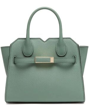 Valextra Mini-Tasche Aus Leder - Grün