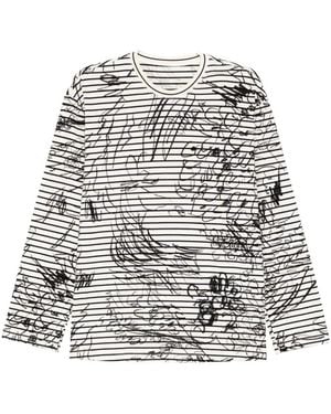 JNBY Striped T-Shirt - White